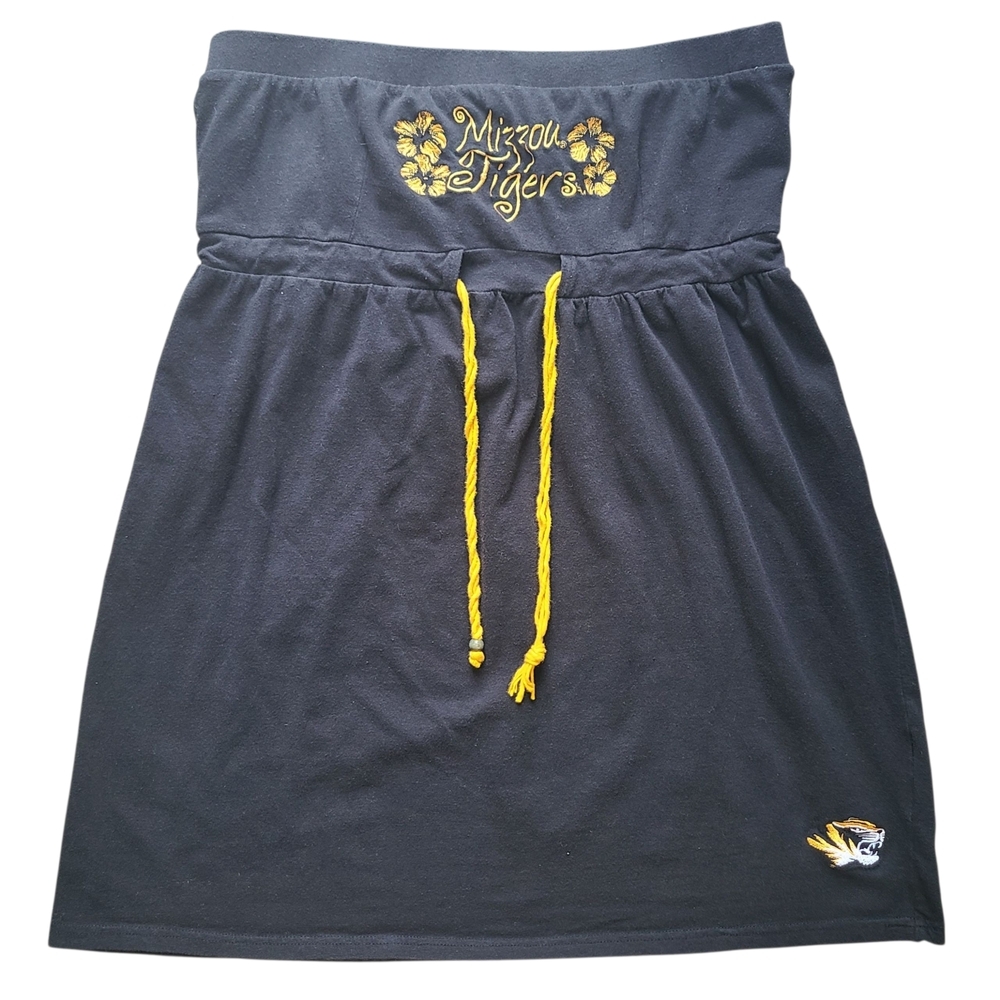 Mizzou Tigers Strapless Tube Top Mini Skirt Womens L NCAA Carl Banks